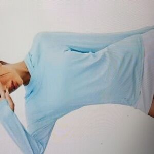 LUYAA UPF 50 SUN PROTECTION LIGHT BLUE LIGHTWEIGHT HOODIE Sz 2 XL